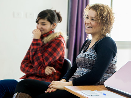 Young grantee partners in the Middle East
